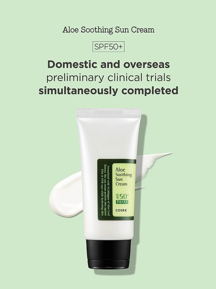 [COSRX] Aloe Soothing Sun Cream LSF50+ PA+++ 50ml