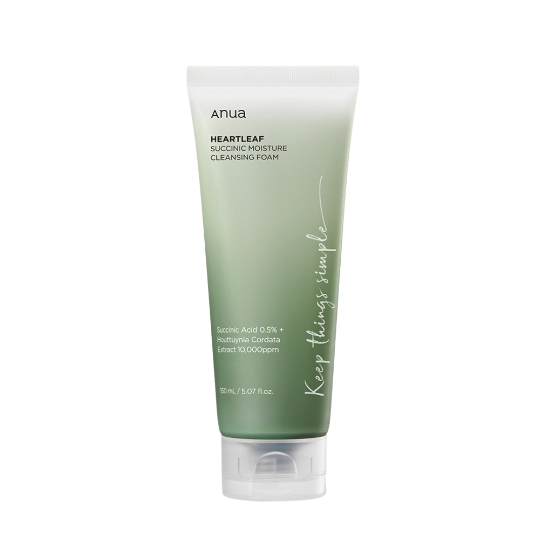 [Anua] HEARTLEAF BERNSTEINSÄURE FEUCHTIGKEITSREINIGUNGSSCHAUM 150ml
