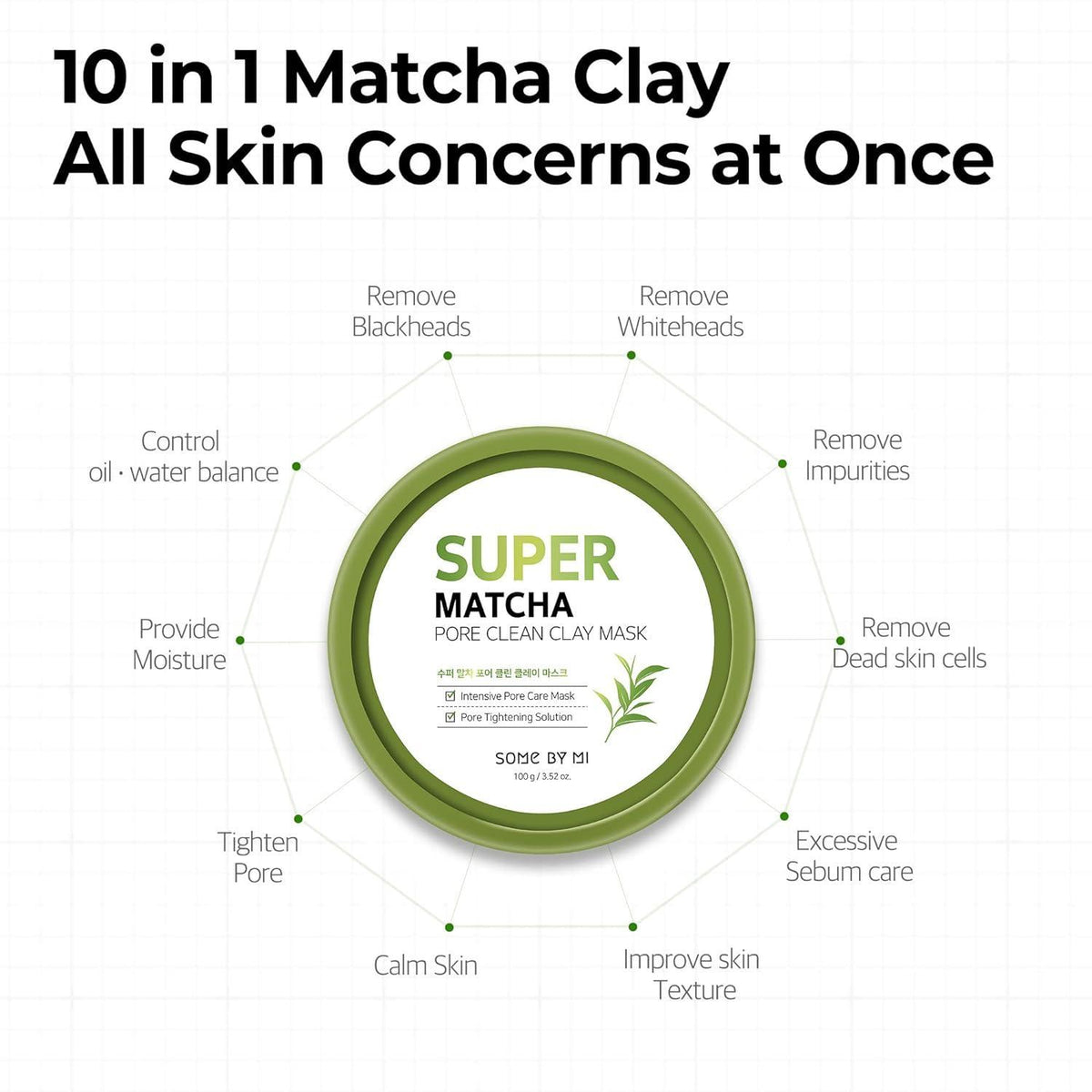 [SOME BY MI] Super Matcha Pore Clean Clay Mask 100g