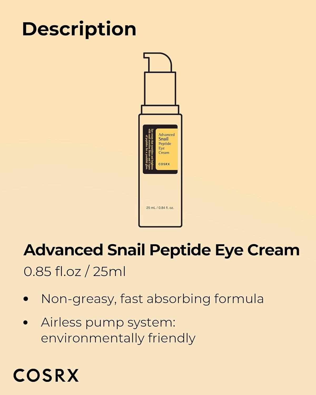 [COSRX] Advanced Snail Peptide Augencreme 25ml