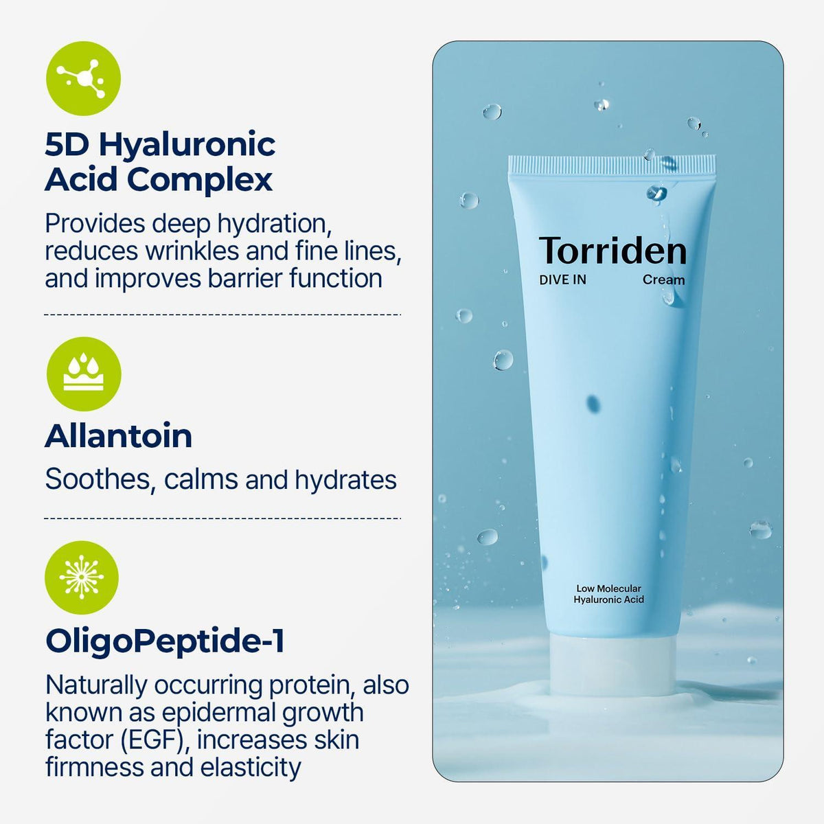 [TORRIDEN] DIVE IN Low Molecular Hyaluronic Acid Cream 80ml