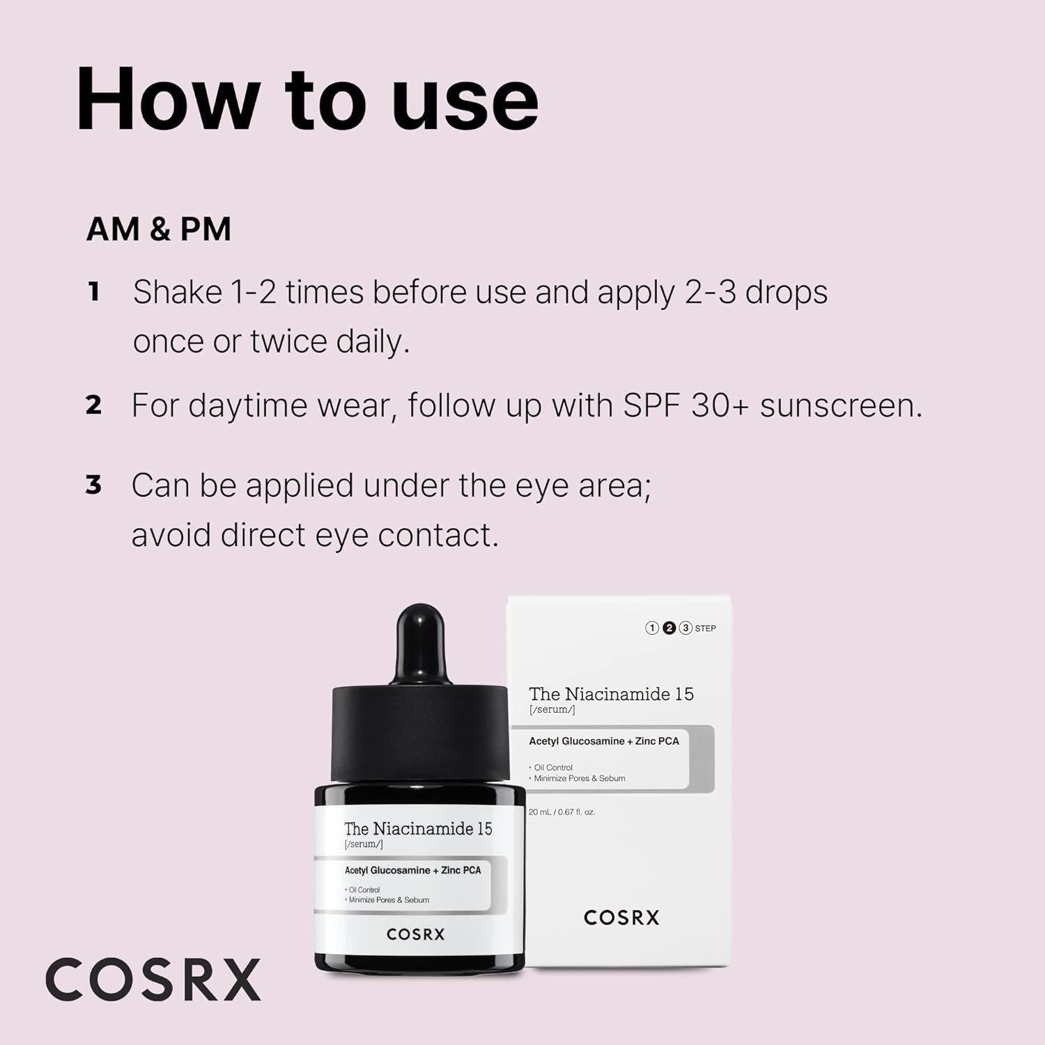 [COSRX] The Niacinamide 15 Serum 20ml