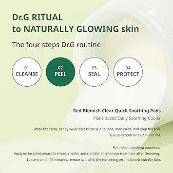 [Dr.G] Red Blemish Clear Quick Soothing Pads 70 Stk.