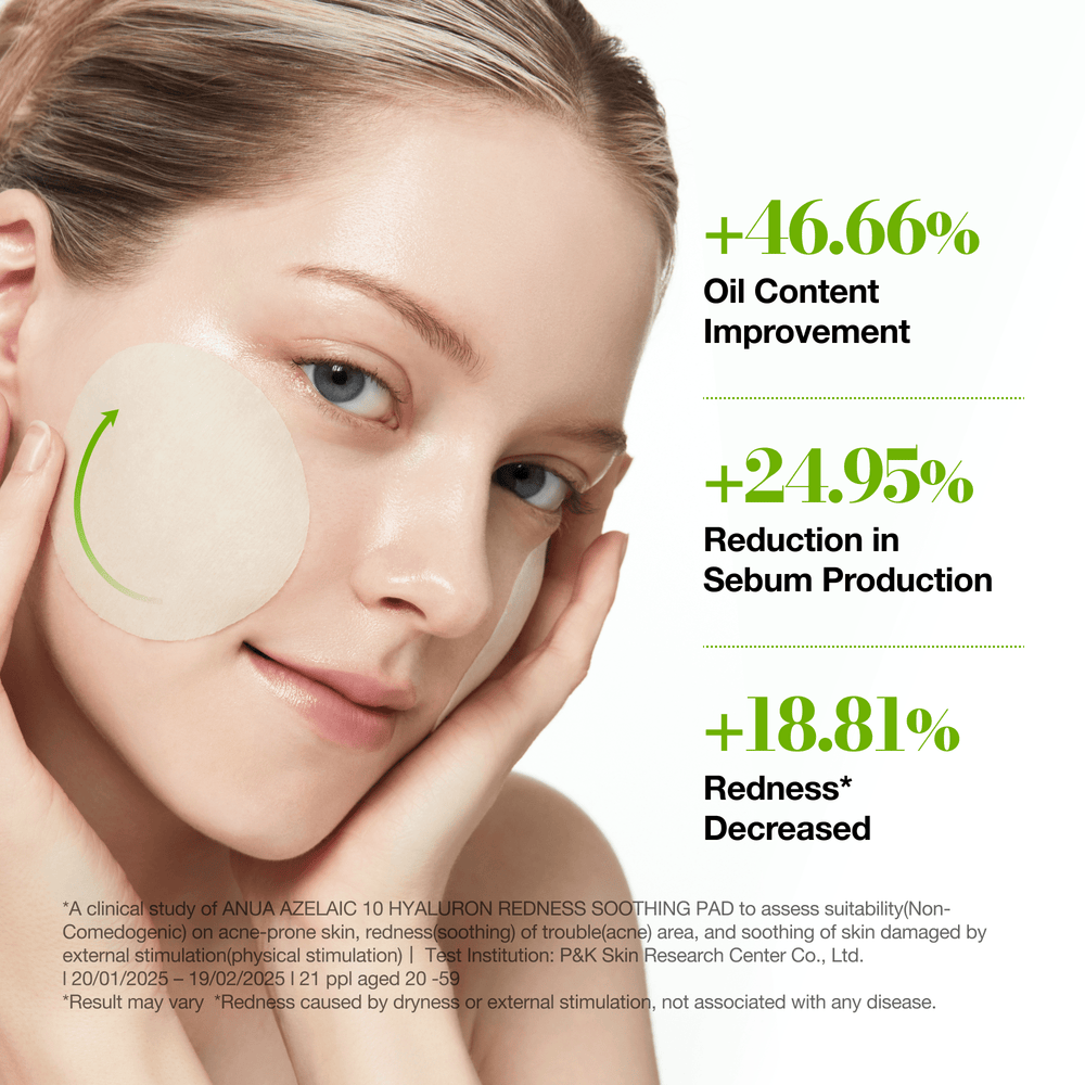 [Anua] Azelaic 10 Hyaluron Redness Soothing Pad 230ml 90 Stk.