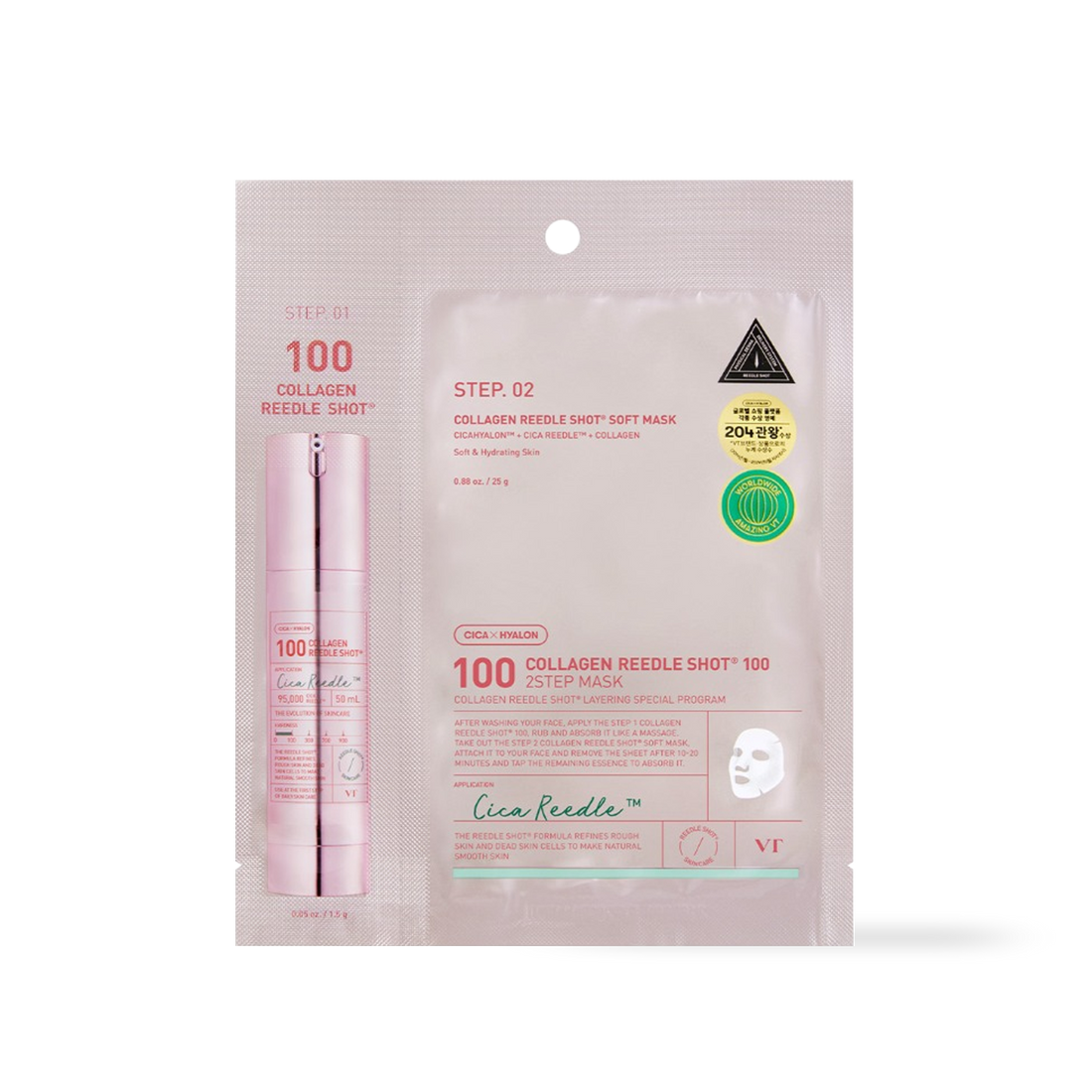 [VT Cosmetics] COLLAGEN Reedles Shot 100hL 2-SCHRITT-MASKE