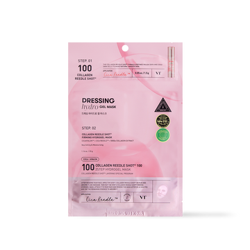 [VT Cosmetics] COLLAGEN Reedle Shot 100 2-Schritt-Hydrogelmaske – 2 Typen