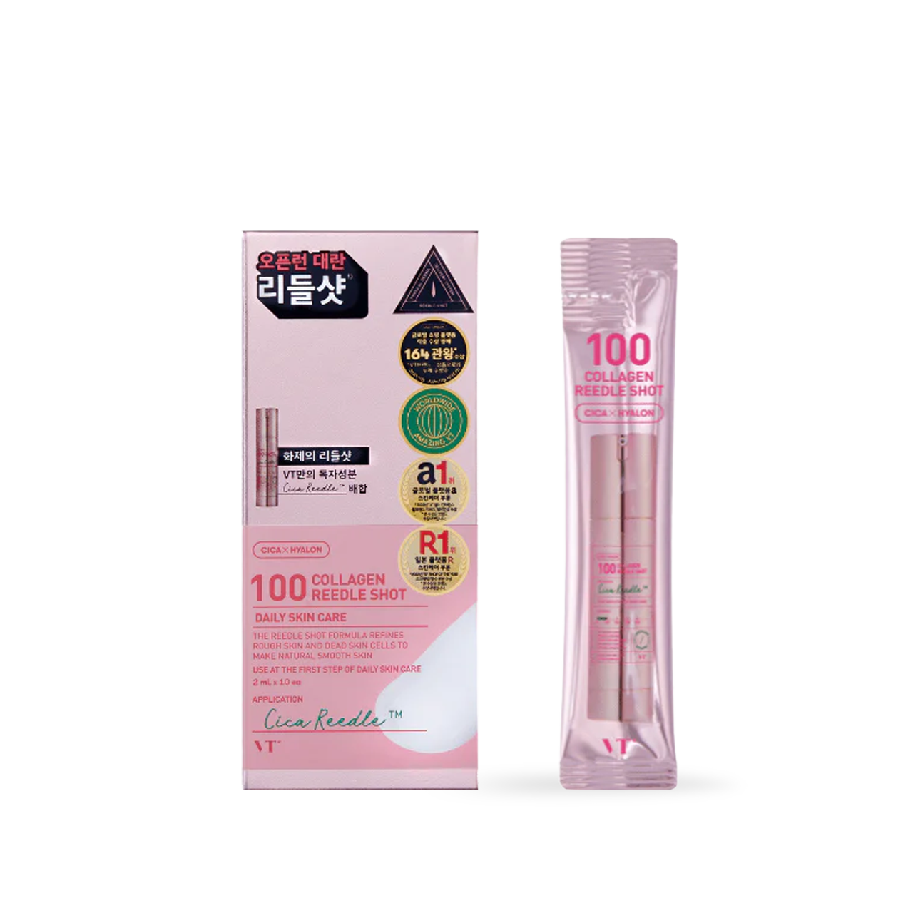 [VT Cosmetics] 100 Collagen Reedle Shot 10 Stk.