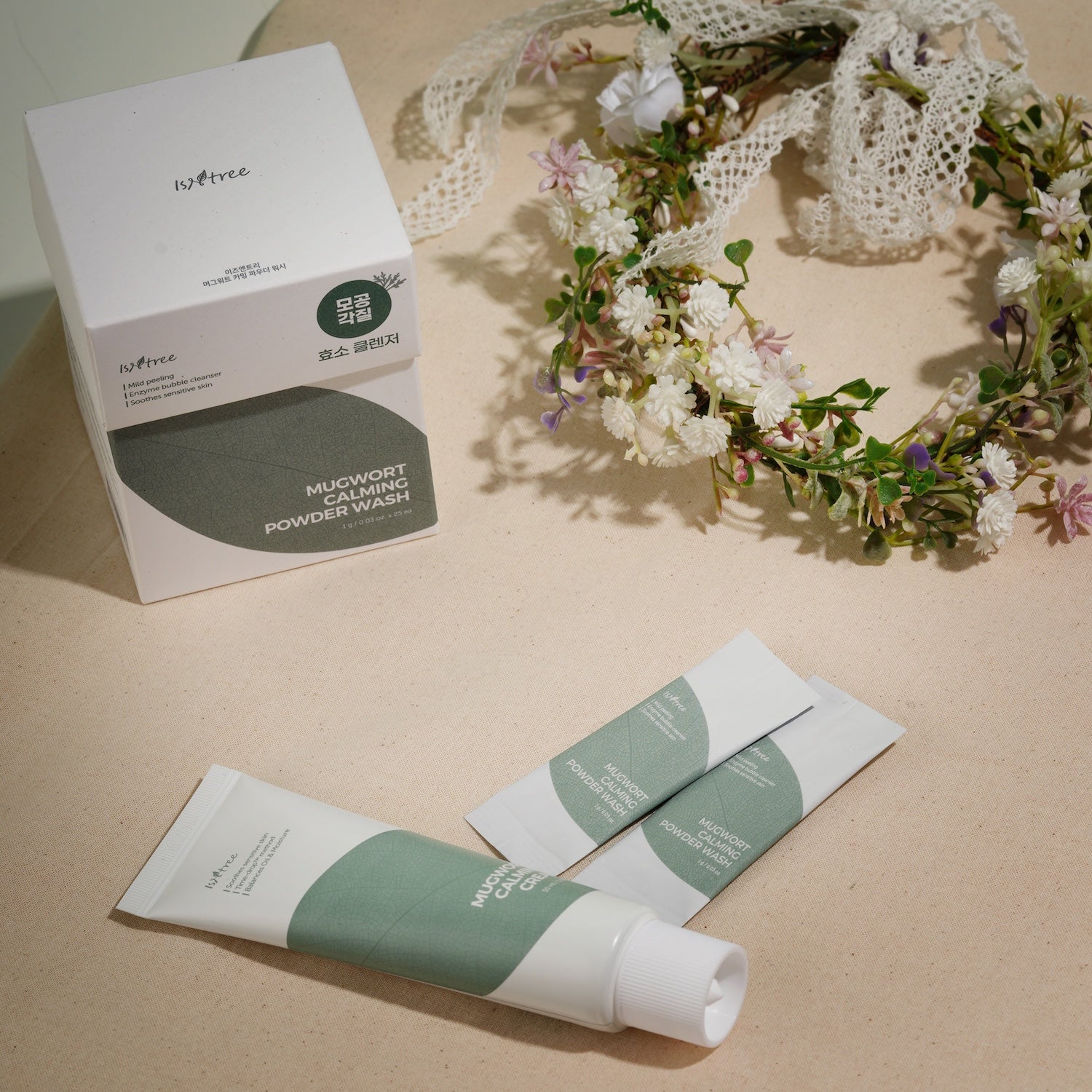 [Isntree] Mugwort Calming Powder Wash 1g*25 Stk