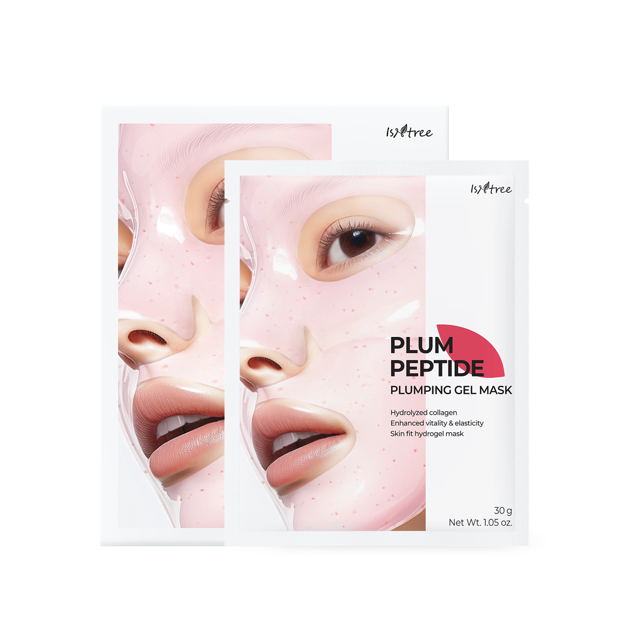 [Isntree] Plum Peptide Plumping Gel Mask 30g*4 Stück