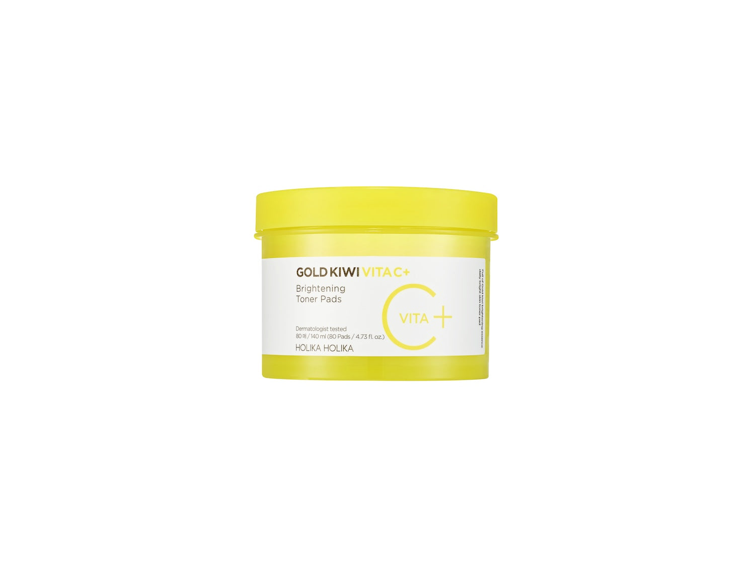[HolikaHolika] Gold Kiwi Vita C Plus Brightening Toner Pad 80pcs