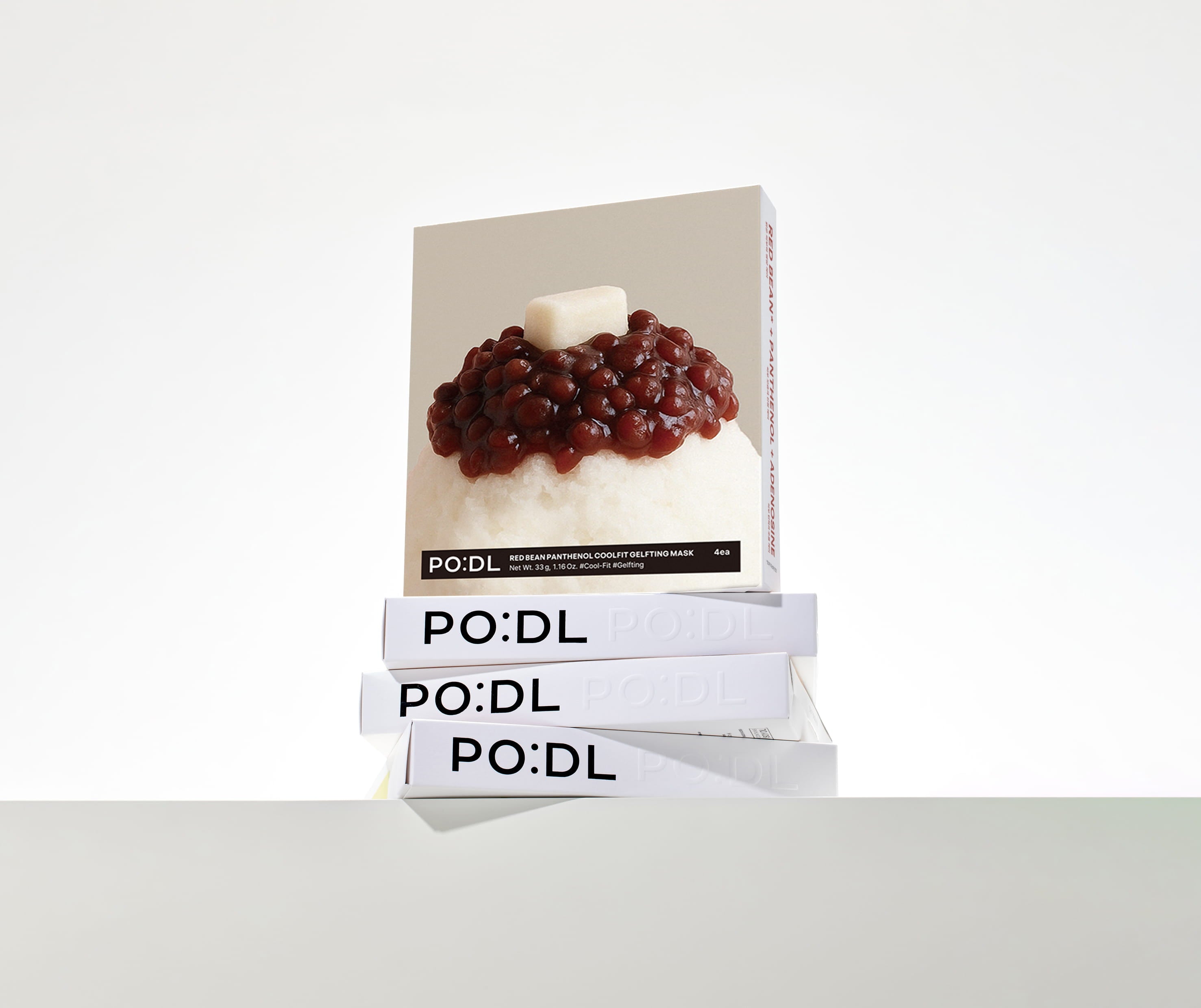 [PO:DL] Red Bean Panthenol Coolfit Gelfting Mask (4ea) (+Special Gift)
