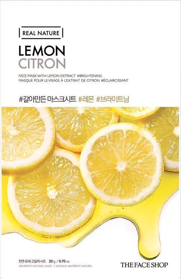 [Thefaceshop] REAL NATURE MASK SHEET LEMON x 10pc