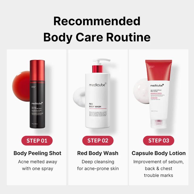[Medicube] Red Acne Body Peeling Shot 110ml